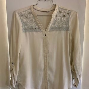 HOLDING HORSES Embroidered Mint GreenTunic Size S